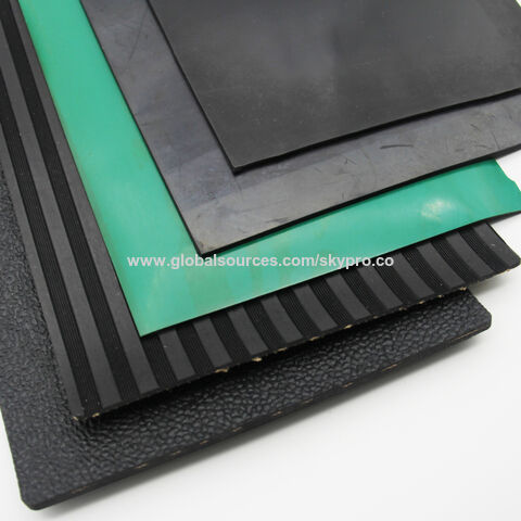 Adhesive Non-Slip Solid Rubber Pad Sheet Thin Silicone Rubber Gasket Sheet  Thic
