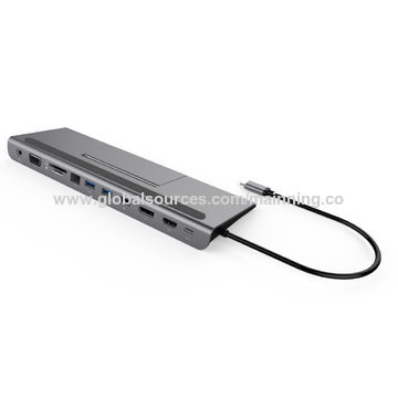 Adaptador multipuerto USB-C a HDMI+VGA+DP+RJ45+2xUSB 3.0+USB2.0 +SD3.0 +TF3.0+Audio + PD 3.0 - Solución docking integral