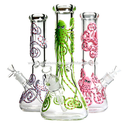 11 Glass Heavy Bongs Smoking Bong Hookah Water Pipe Beaker 14mm Bowl USA  Bong