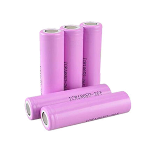 Buy Wholesale China Lithium battery ICR18650-26F cylinder rechargeable ...