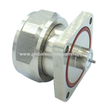 ChinaDIN 7/16 Male RF Coaxial Connector with 4 Holes Flange for Panel ...