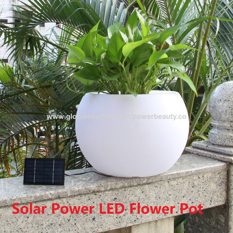 Solar Led For Flowe R Pot China Indoor/Outdoor LED Flower Pot with Remote Control, Rechargeable ...