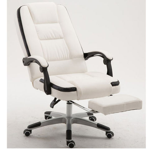 White Color Gaming Office Chair With Foot Rest Expore China
