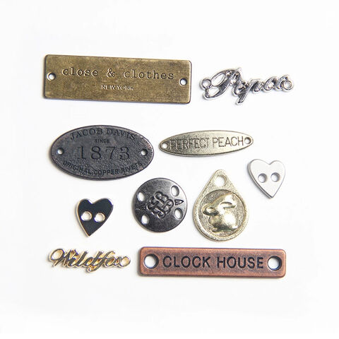 Buy Wholesale China Metal Badge Clothing Label Zinc Alloy Metal ...