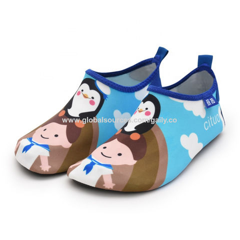 Calcetines Piscina Niño Antideslizante Sandalias antideslizantes con suela,  zapatos de goma para caminar para niños, zapatos planos para bebés suaves
