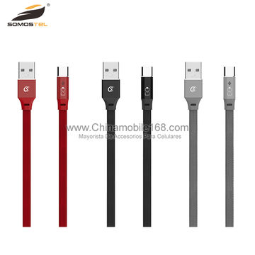  Cable de carga rápida micro USB 2.1A, cable USB A a micro USB  Android, cable de sincronización de datos, cable trenzado de nailon de alta  calidad, compatible con teléfonos celulares, almohadillas