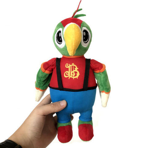 Buy Wholesale China Realistic Green And Red Plush Bird Parrot Doll Soft