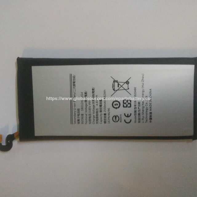 Batterie 2550mAh à bas prix, batterie de téléphone portable chinoise pour Samsung S6