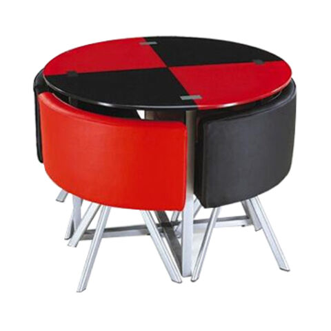 Dining table,10mm tempered with painting,powder coated steel leg for sale at factory direct price