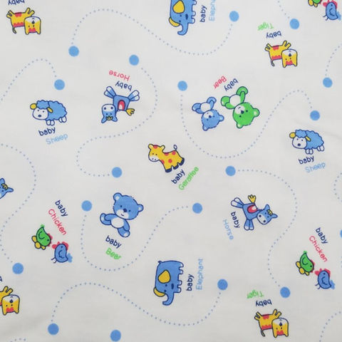 Buy Wholesale China Hot Sale Cartoon Pattern Printing Cotton Knitted Fabric  For Baby Garment & Printed Cotton Fabric Cotton Prints Fabric at USD  |  Global Sources