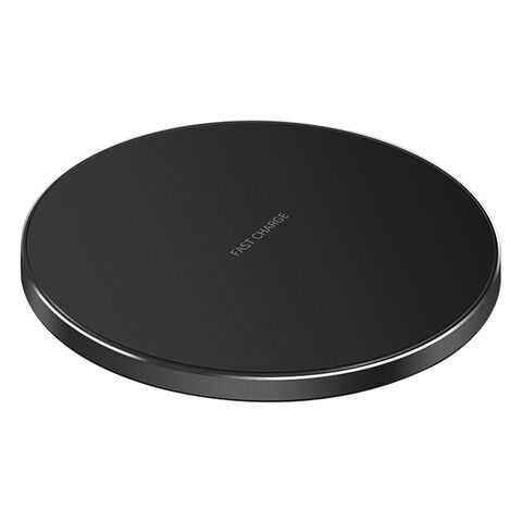Mini Cargador Inalámbrico Qi, Base de Carga Inalámbrica Qi C8 Redonda de Alta Potencia