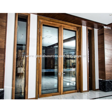 Buy Wholesale China Commercial Big Glass Sliding Wood Doors & Sliding 