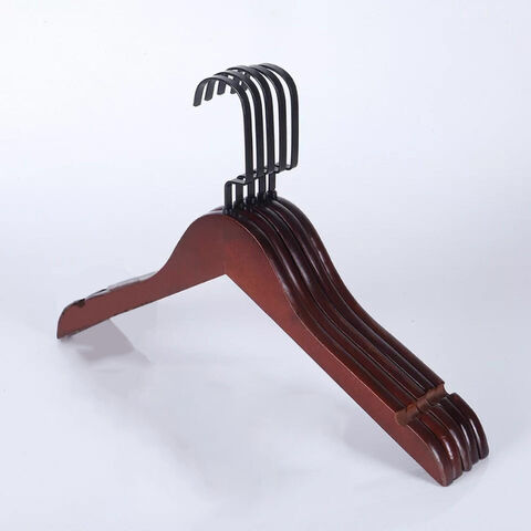Buy Wholesale China Black Flat Hook Hanger Clothes Wood Hanger For Women &  Wooden Clothes Hangers at USD 0.35