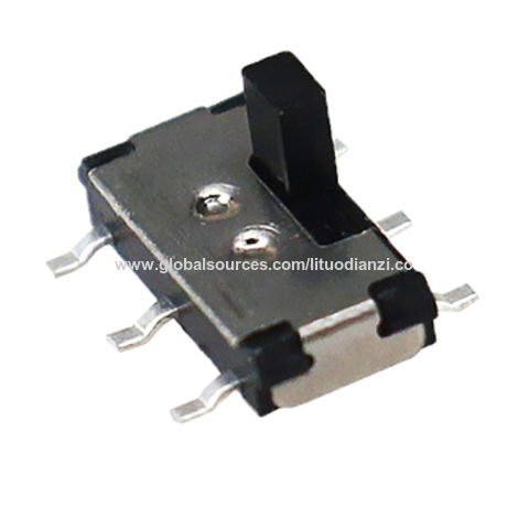 Mini Schiebeschalter mit 10.000 Schaltzyklen Lebensdauer/Nennleistung 0,3A/6V DC