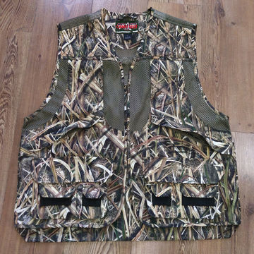 Camo Oxford Waterproof Hunting Vest , Cargo Pocket Vest , Outdoor