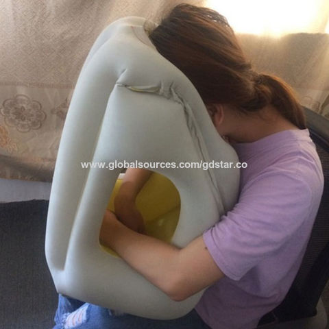 Inflatable Air Travel Pillow Airplane Office Nap Rest Neck Head