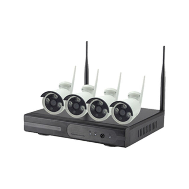 Kit NVR avec caméra CCTV sans fil incluse, distance IR de 100 mètres