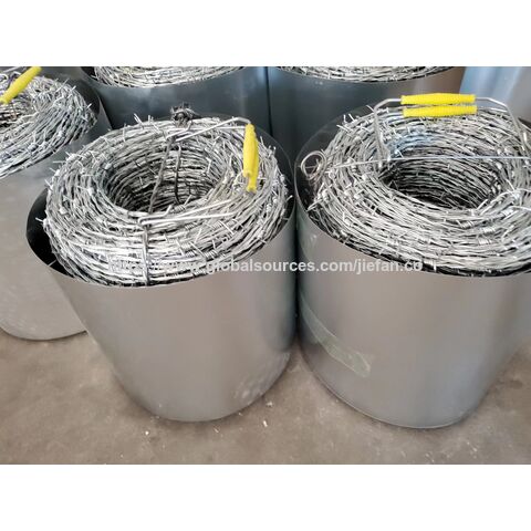 Arame farpado galvanizado de 500m para cerca de segurança - Venda direta da fábrica