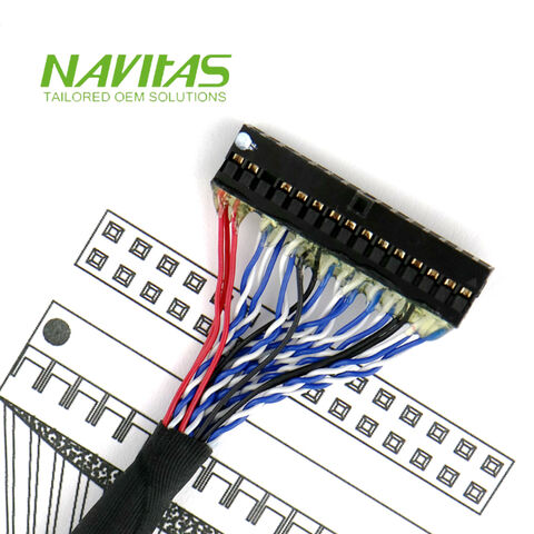 Lvds Cable 30pos 2.0mm Pitch Connector Custom Cable Assembly, Du Pont ...