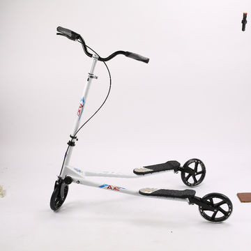 Folding Scooters with Rear Brake Suitable for Teens Ault 6+Years Riders up to 220 lbs Adjustable Handlebars/Shock Absorption Mechanism Design AODI Kick Scooter for Kids with 2 Big Wheels