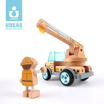 wooden construction vehicles