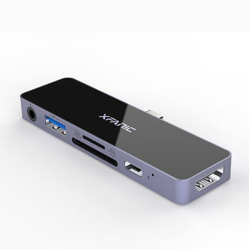 Buy Wholesale 6 In 1 For Ipad Pro Usb Type C To Hdmi Usb3.0 Usb-c Female Sd Tf Aux High Data Transfer & Usb C Dock Type C