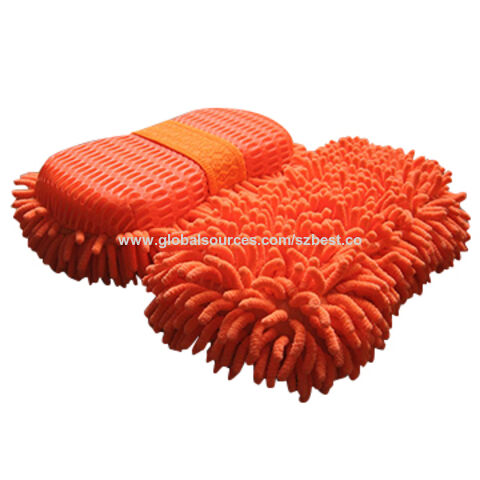 1pcs Chenille Wash Sponge Large Coral Fleece Car Wash Pad