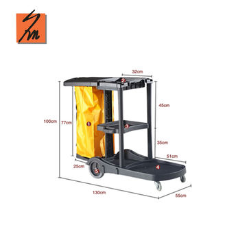 Buy Wholesale China Hot Selling Cleaning Trolley Janitor Cart