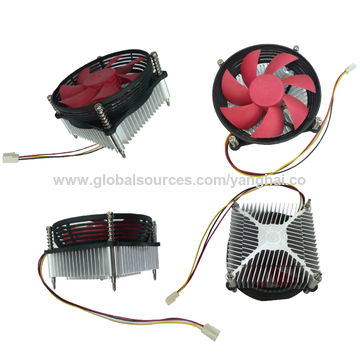 CPU cooler fan for PC Intel processor socket 775 & Aluminum heatsink ...