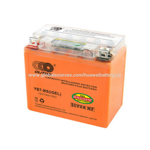 YTX7L-BS -12 Volt 6 AH, 100 CCA, Rechargeable Maintenance Free SLA AGM  Motorcycle Battery 