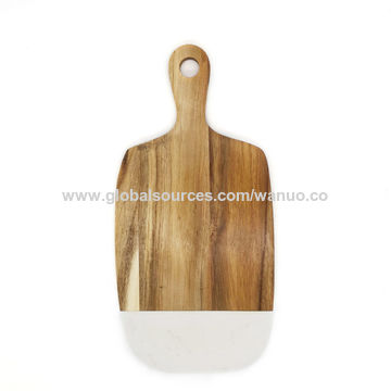 Small Marble and Wood Cutting Board