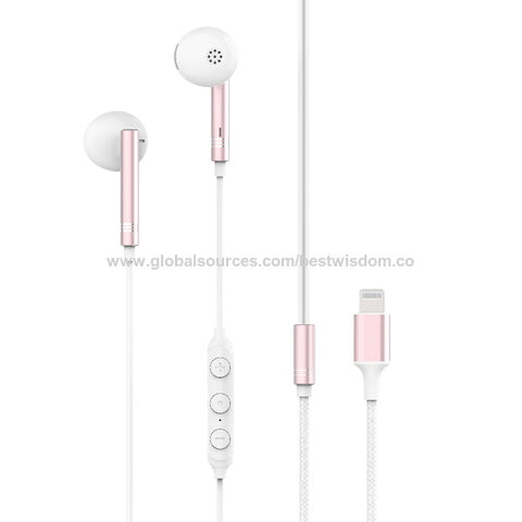 Buy Wholesale China Mfi Certified Lightning Connector Earphone