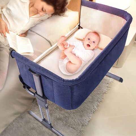 High Cribs Baby Travel King Size Cot Luxury Baby Bedside Crib Baby