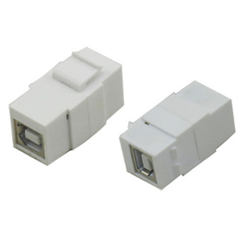 thumbnail image 2 of USB A Female To B Female Keystone Jack - White, WP-C17WH, For Wall Plates & Panels 2 of 13