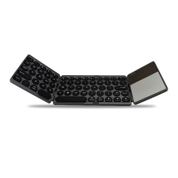 Clavier Bluetooth pliable ultra-plat à mécanisme ciseaux, rechargeable et sans fil, certifications CE ROSH FCC REACH. for sale at factory direct price