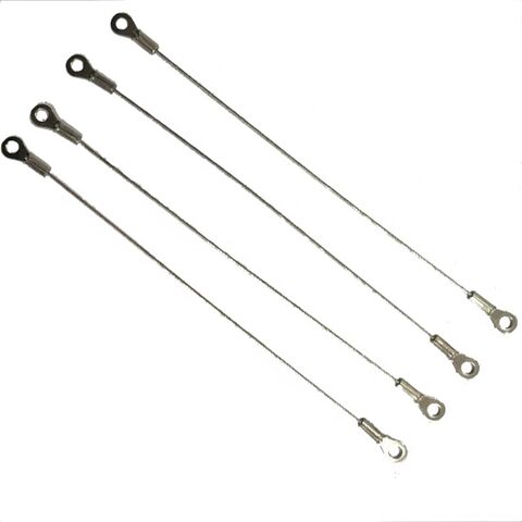 Conjunto de cable de acero inoxidable con mosquetón de acero inoxidable