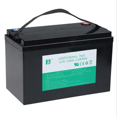 Buy Wholesale China Fbtech Deep Cycle Lifepo4 12.8v 100ah Lithium Ion  Rechargeable Battery Pack For Solar & Battery at USD 180