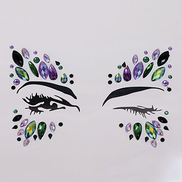 Rhinestone Jewels Body Adhesive Stickers 3D Tattoo Face Gems Party Festival  Gift