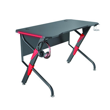 Buy Wholesale China Ergonomic Z-shaped Gaming Desk With Rgb Light And 