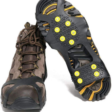Non-slip Snow Cleats Anti-Slip Overshoes Studded Ice Traction Shoe Covers Spike 