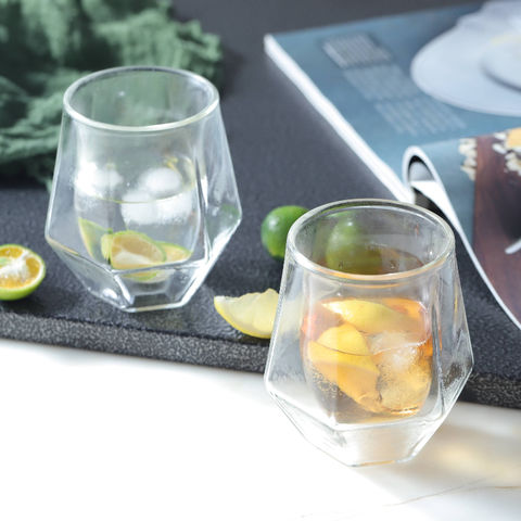 Buy Wholesale Hong Kong SAR Insulated Double Wall Glass Wine Cup Crystal Whiskey  Glasses & Wine Cup Crystal Whiskey Glasses at USD 2.5