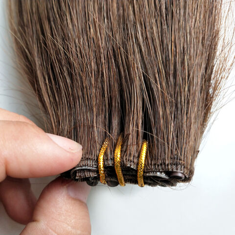 China Pu Thin Skin Hair Human Extensions Pu Tape In Extension Hand