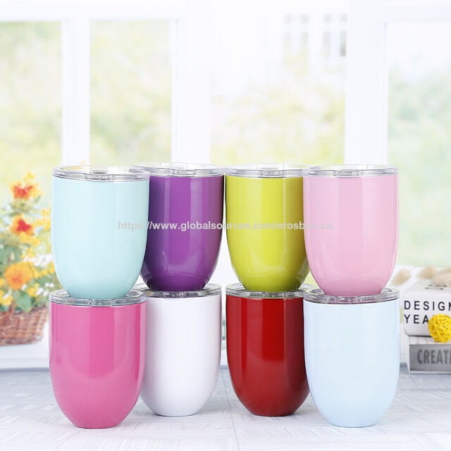 Tasse en Acier Inoxydable, Tasse à Oeuf, Gobelet à Vin en Acier Inoxydable en Forme d'Oeuf, Tasse à Café ou Bière de Voyage Isolée à Double Paroi 304 avec Couvercle 350ml for sale at factory direct price