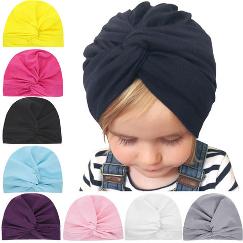 Buy Wholesale China Popular Newborn Baby Hair Accessories 8 Colors Knot  India Hat Child Baby Head Cap & Baby Hat, Baby Knot Hat at USD  |  Global Sources