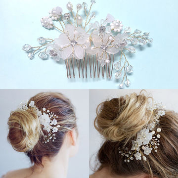 Buy Wholesale China New Design Europe And America Popular Pearl Flower Hair  Comb Clips Bridal Hair Comb Hair Accessories & Hair Comb, Bridal Hair Comb  at USD  | Global Sources