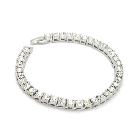 Bracelet de Tennis Argenté avec Zircons Cubiques Ronds for sale at factory direct price