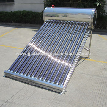 Gravity solar water heater, capacity 100L/150L/200L/300L water heater,10  tubes-30 tubes solar heater, water heater solar water heating solar heater  - Buy China solar water heater on Globalsources.com
