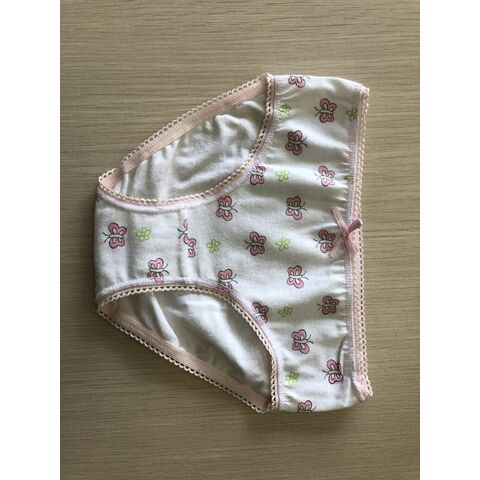 Lot De 4 Culottes Filles Coton Confortables - Slips Doux Et Respirants Avec Motifs Lettres Mignons, Tailles 2-14 Ans