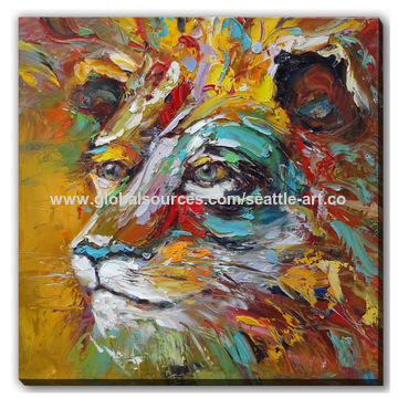 Buy Wholesale China Realistic Abstract Animal Lion Canvas Oil Painting Wall  Art Home Decor & Realistic Abstract Animal Oil Painting Art at USD  |  Global Sources