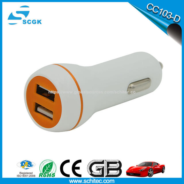 Chargeur de voiture mini double port charge rapide